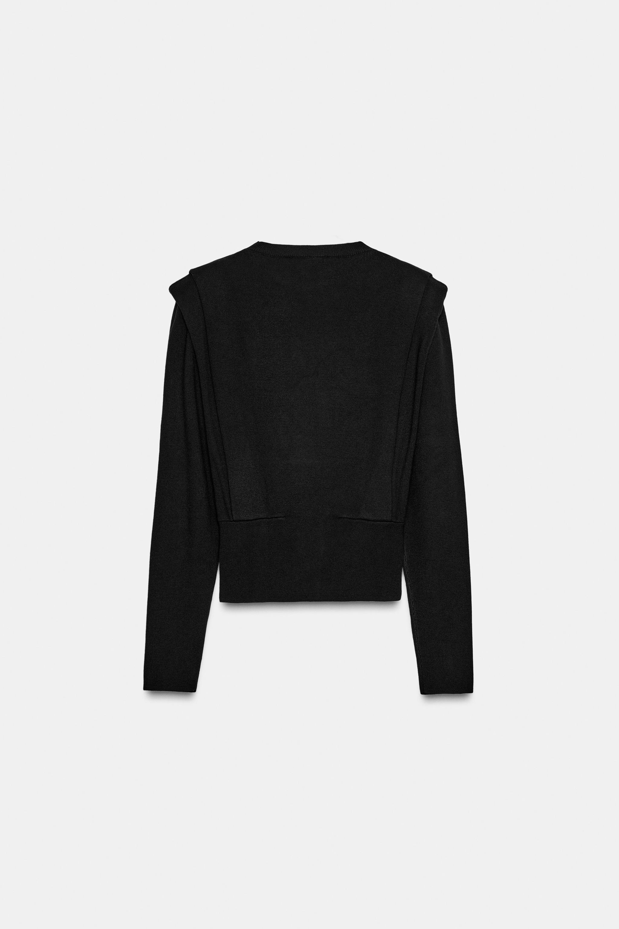 SHOULDER PAD KNIT JUMPER